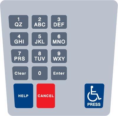 GA-ENE1701G012 Keypad Overlay