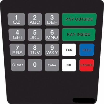 GA-ENE1701G021 Keypad Overlay