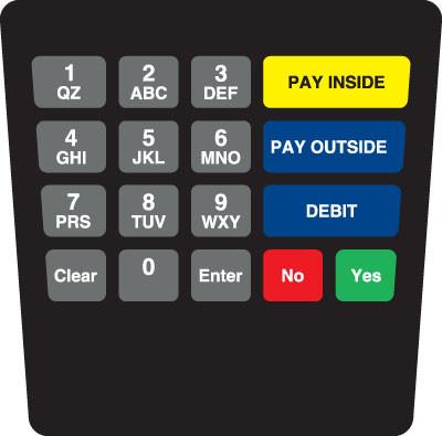 GA-ENE1701G041 Keypad Overlay