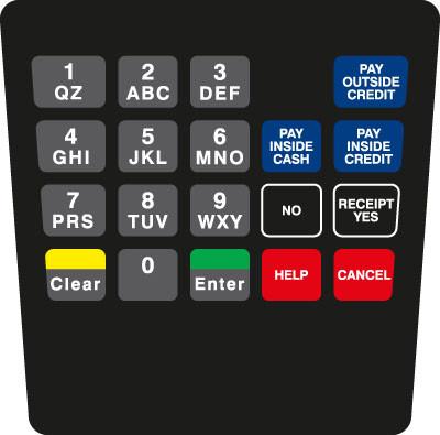 GA-ENE1701G053 Keypad Overlay