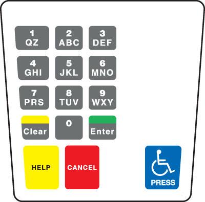 GA-ENE1701G071 Keypad Overlay