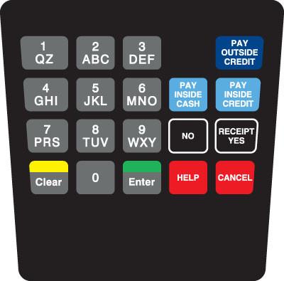 GA-ENE1701G0G2 Keypad Overlay