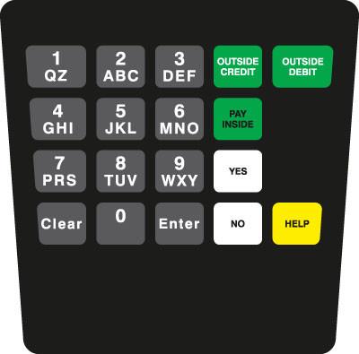 GA-ENE1701G113 Keypad Overlay