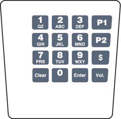 GA-ENE1705G009 Keypad Overlay