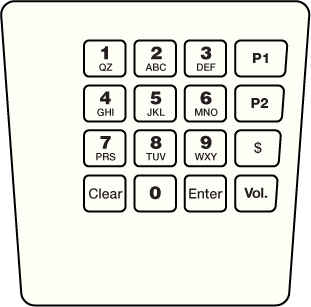 GA-ENE1705G041 Keypad Overlay