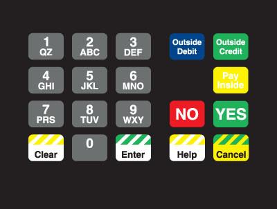 GA-T18724-1059 Keypad Overlay