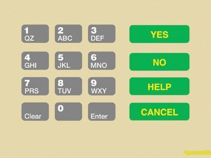 GA-T18724-1107 Keypad Overlay