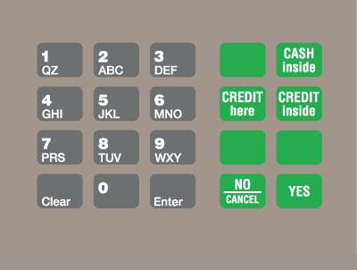 GA-T18724-1123 Keypad Overlay