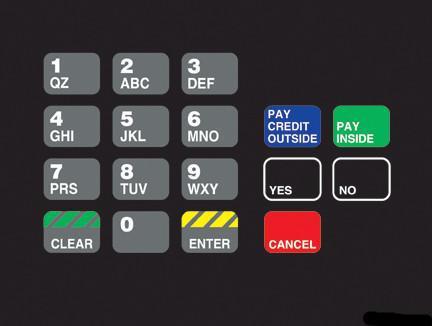 GA-T18724-1133D Keypad Overlay