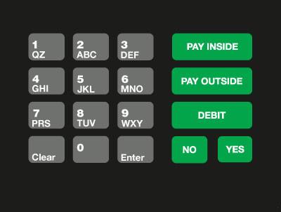 GA-T18724-1134 Keypad Overlay