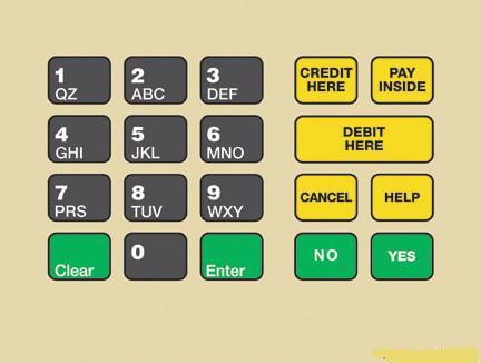 GA-T18724-1144 Keypad Overlay