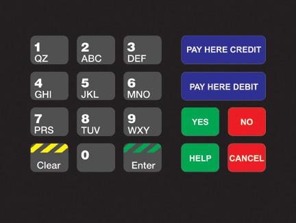 GA-T18724-1148 Keypad Overlay