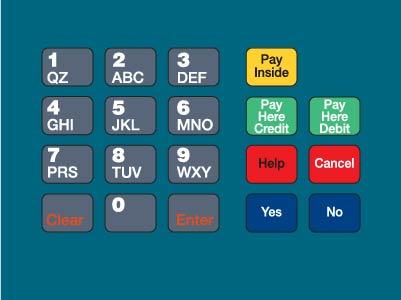 GA-T18724-184 Keypad Overlay