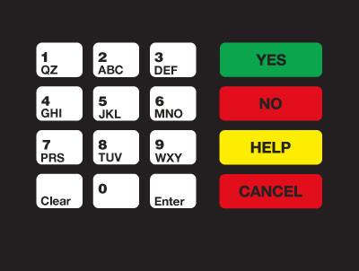 GA-T18724-54 Keypad Overlay