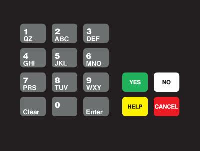 GA-T18724-70B Keypad Overlay