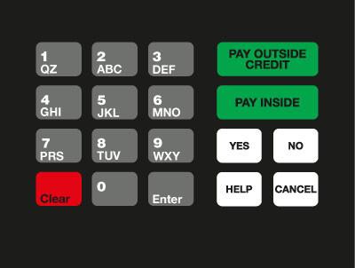 GA-T18724-TCE Keypad Overlay