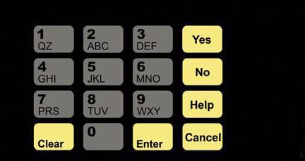 GA-T50064-1010D Keypad Overlay