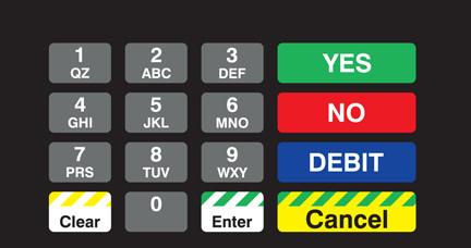 GA-T50064-1062 Keypad Overlay