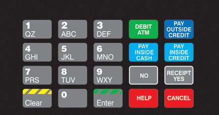 GA-T50064-1064 Keypad Overlay