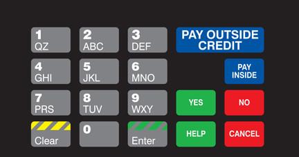 GA-T50064-1069 Keypad Overlay