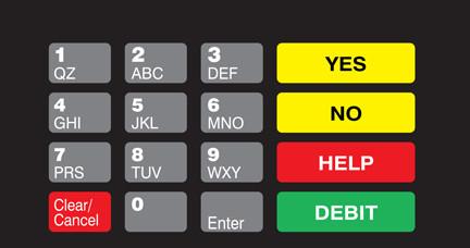 GA-T50064-1076 Keypad Overlay