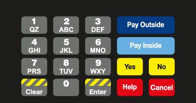 GA-T50064-1096 Keypad Overlay