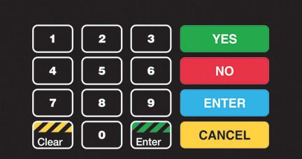 GA-T50064-1122 Keypad Overlay