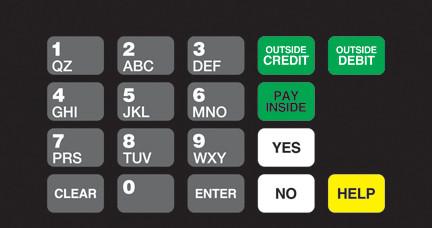 GA-T50064-1131 Keypad Overlay