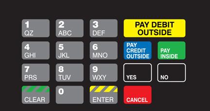 GA-T50064-1133 Keypad Overlay