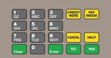 GA-T50064-1138 Keypad Overlay