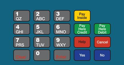 GA-T50064-1140 Keypad Overlay