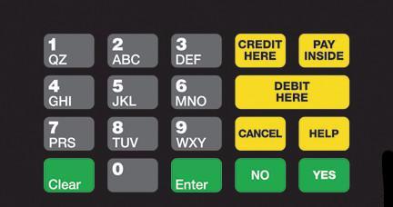 GA-T50064-1157 Keypad Overlay