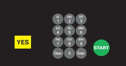 GA-T50073-03 Keypad Overlay