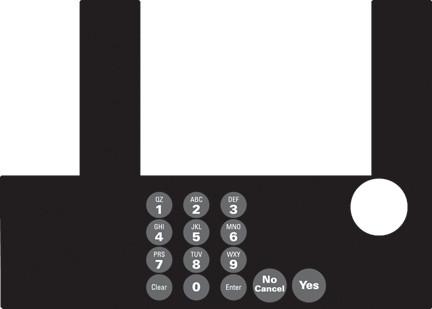 GA-T50038-00 Infoscreen Keypad Overlay