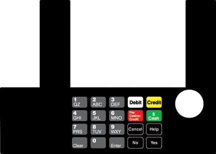 GA-T50038-01 Infoscreen Keypad Overlay