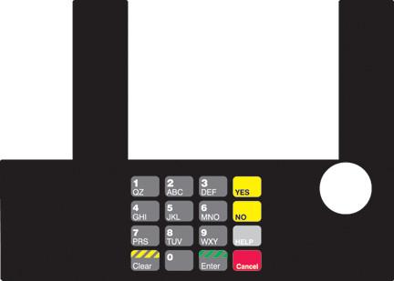 GA-T50038-03 Infoscreen Keypad Overlay