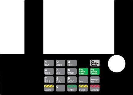 GA-T50038-04 Infoscreen Keypad Overlay