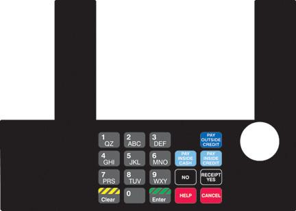 GA-T50038-05 Infoscreen Keypad Overlay