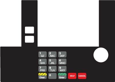 GA-T50038-05C Infoscreen Keypad Overlay