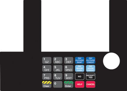 GA-T50038-05D Infoscreen Keypad Overlay