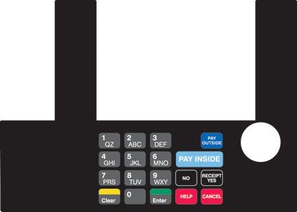 GA-T50038-05M Infoscreen Keypad Overlay