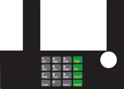 GA-T50038-07 Infoscreen Keypad Overlay