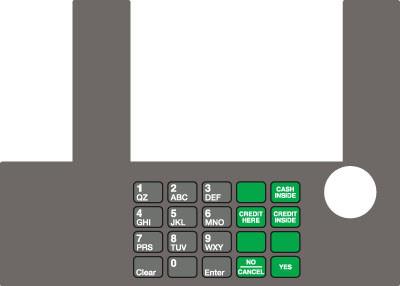 GA-T50038-0M1 Infoscreen Keypad Overlay