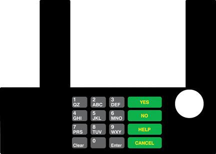 GA-T50038-10 Infoscreen Keypad Overlay