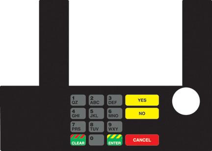 GA-T50038-1009 Infoscreen Keypad Overlay