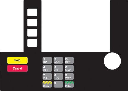 GA-T50038-101 Infoscreen Keypad Overlay