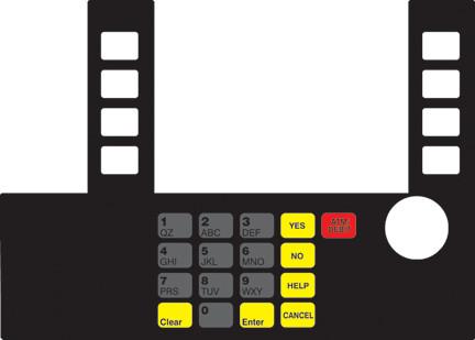 GA-T50038-1010CK Infoscreen Keypad Overlay