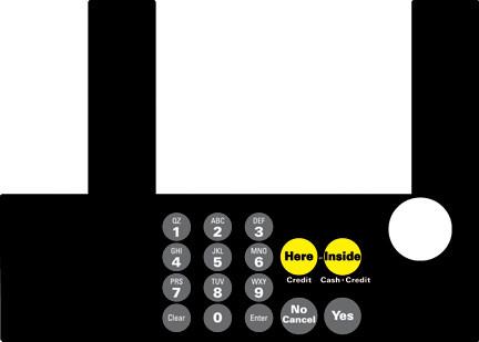 GA-T50038-1017 Infoscreen Keypad Overlay