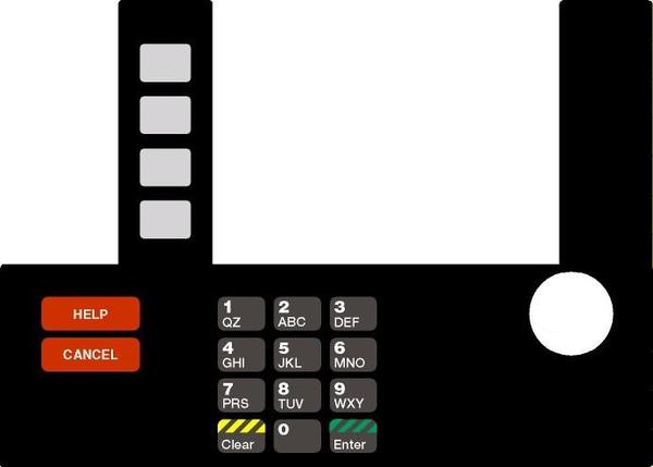 GA-T50038-103 Infoscreen Keypad Overlay