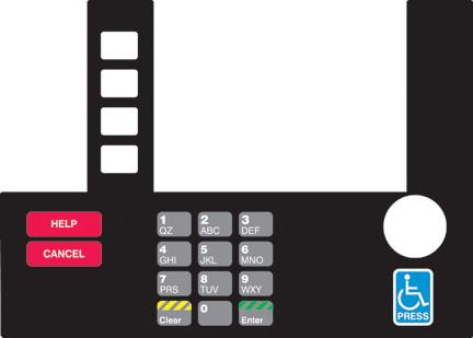 GA-T50038-103A Infoscreen Keypad Overlay